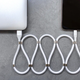 The magnets facilitate several different cable organization approaches, not just coils.